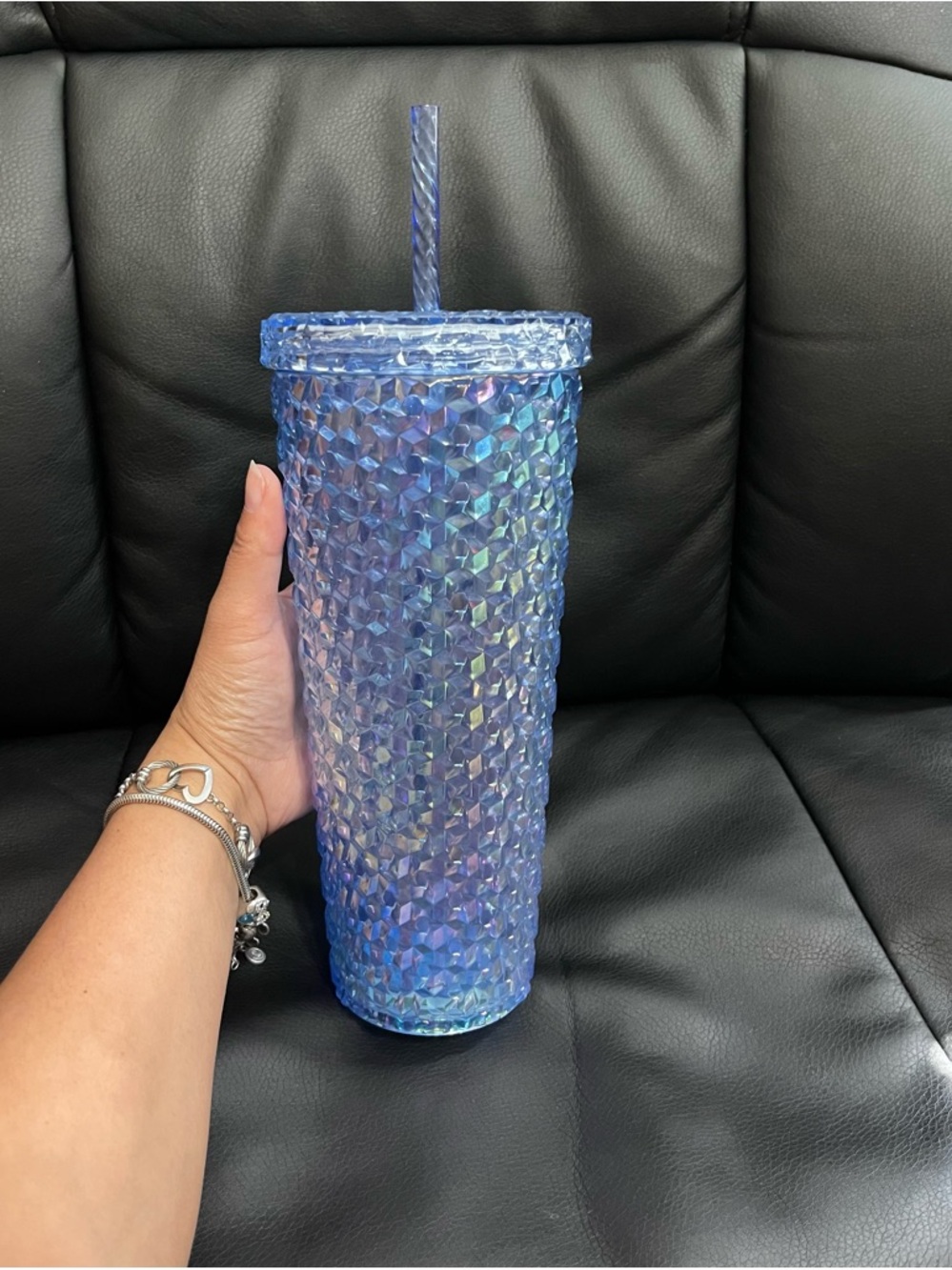 Mainstays 26 oz tumbler with straw dishwasher safe